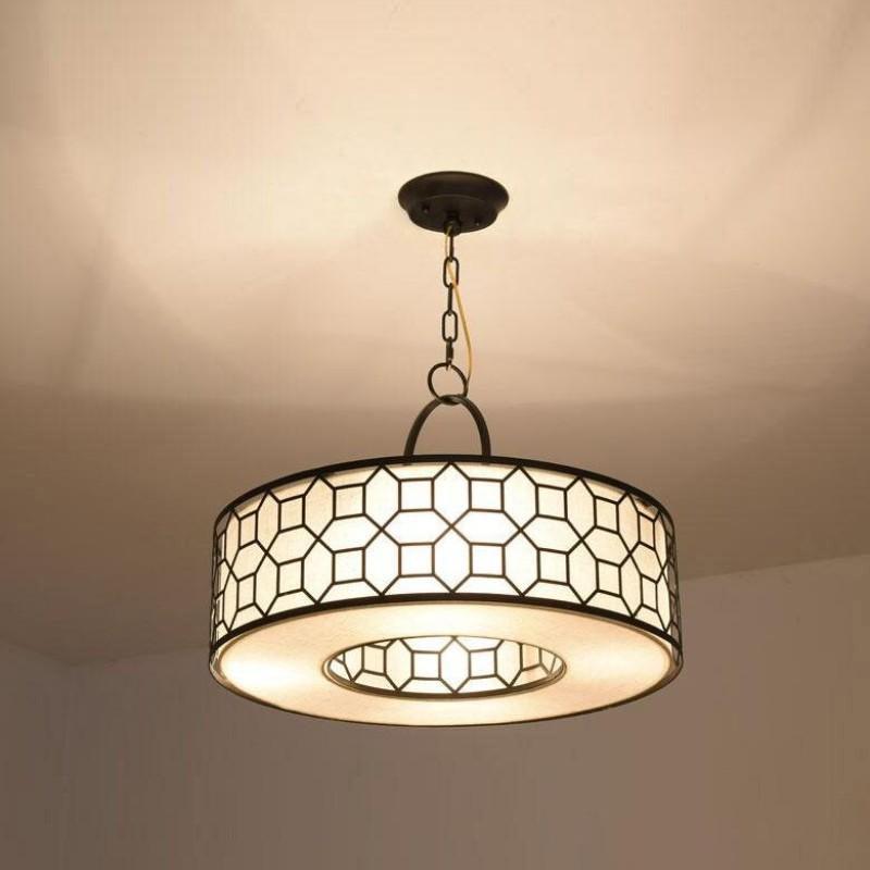 Arshaor Suspension Ronde en Cuivre et Verre Élégante - Neutralighting