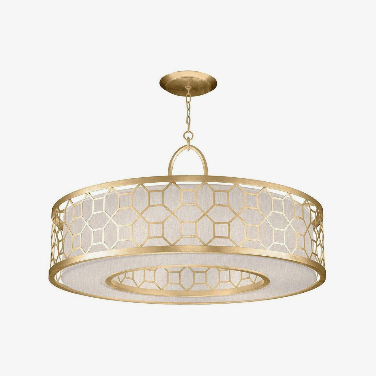 Arshaor Suspension Ronde en Cuivre et Verre Élégante - Neutralighting