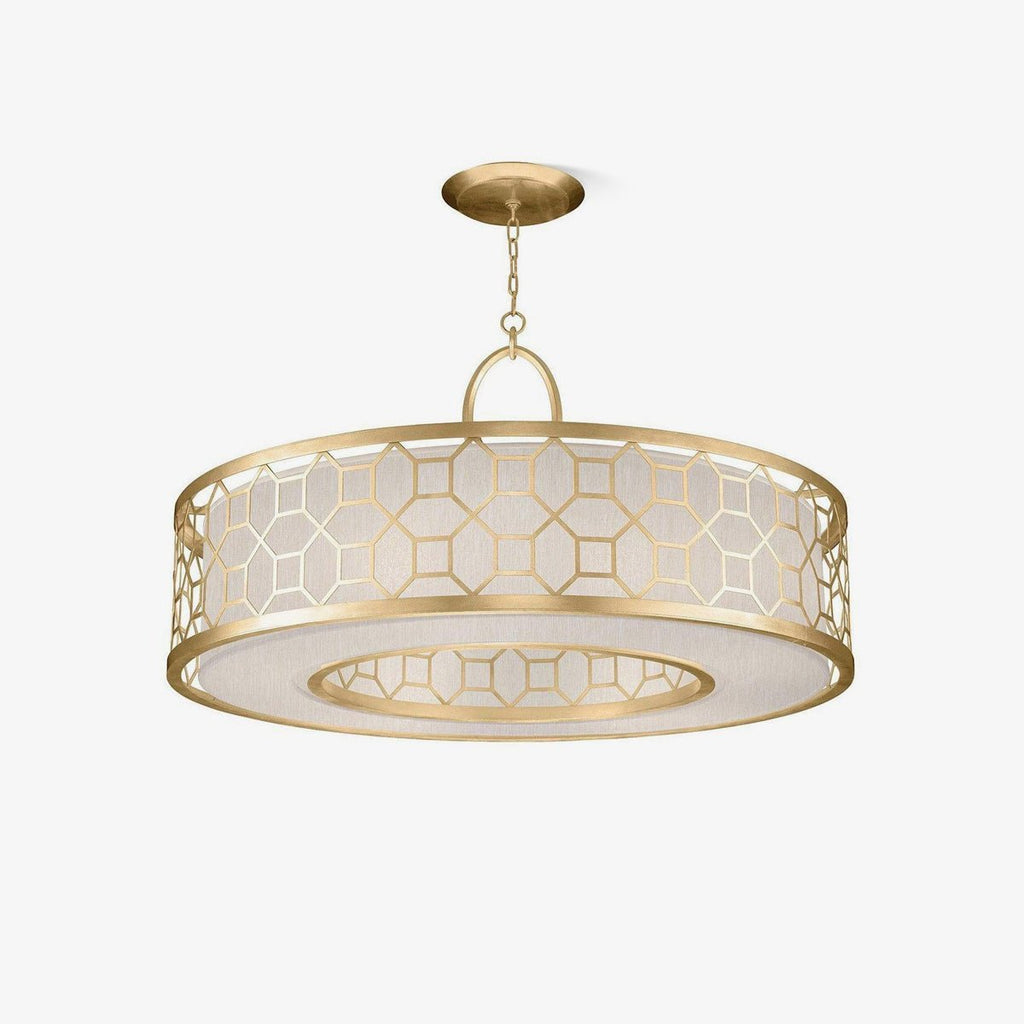 Arshaor Suspension Ronde en Cuivre et Verre Élégante - Neutralighting