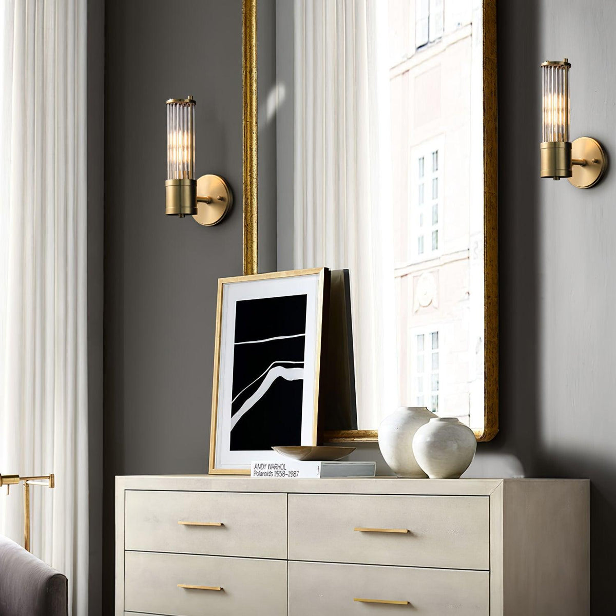 Vevenisra Applique Murale Art Nordique Cylindre Verre - Neutralighting
