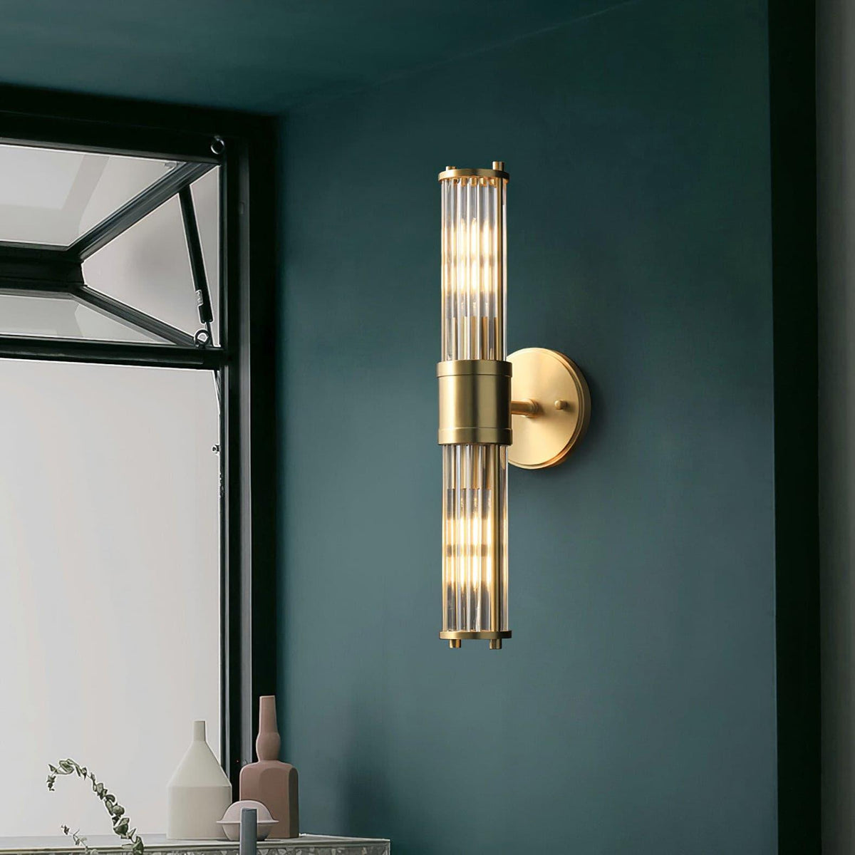 Vevenisra Applique Murale Art Nordique Cylindre Verre - Neutralighting