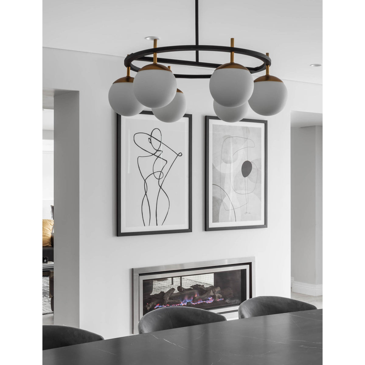 Ornuvyn Chandelier en Verre Moderne Minimaliste - Neutralighting