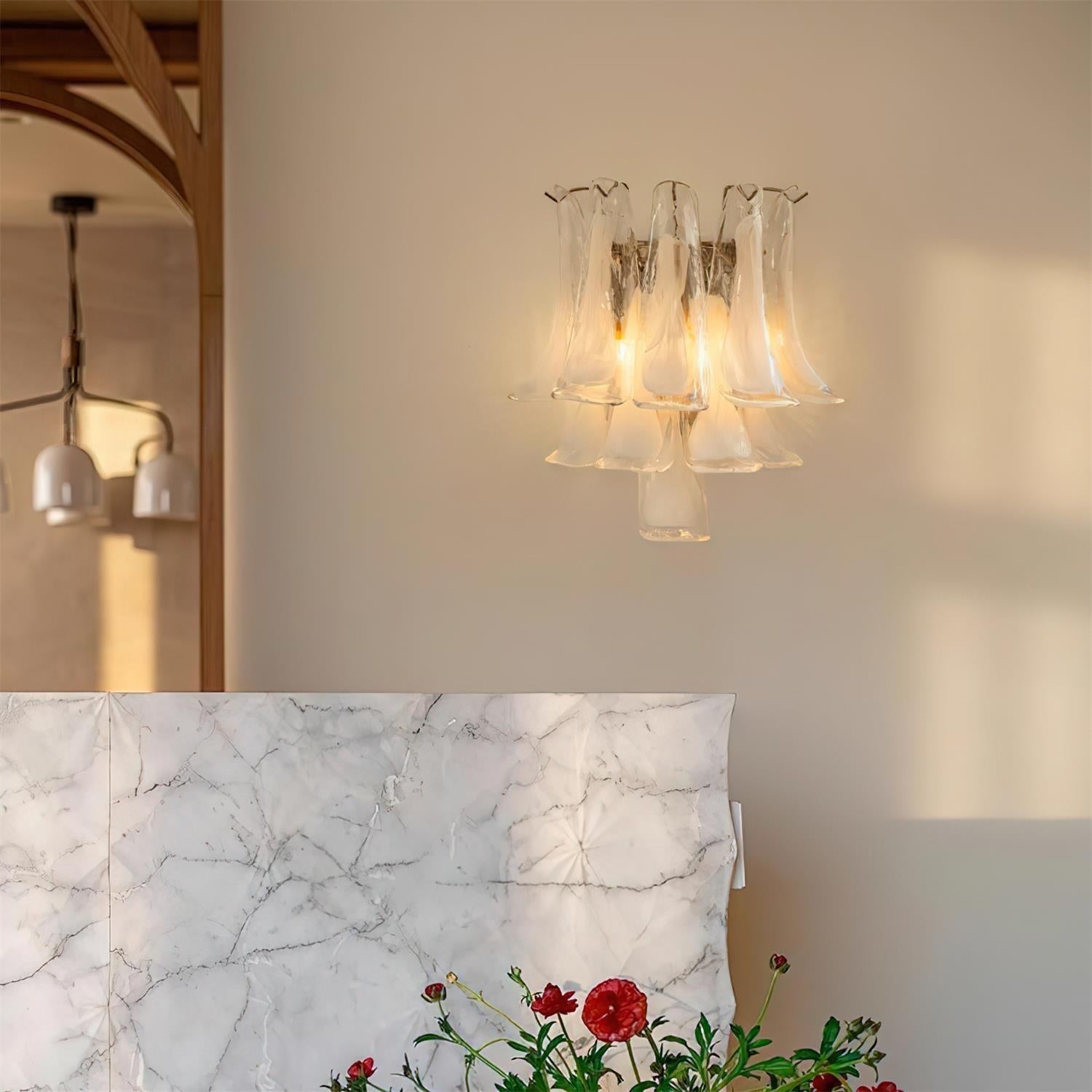 Alrinis Applique Murale Sculpturale Cascade de Pétales - Neutralighting