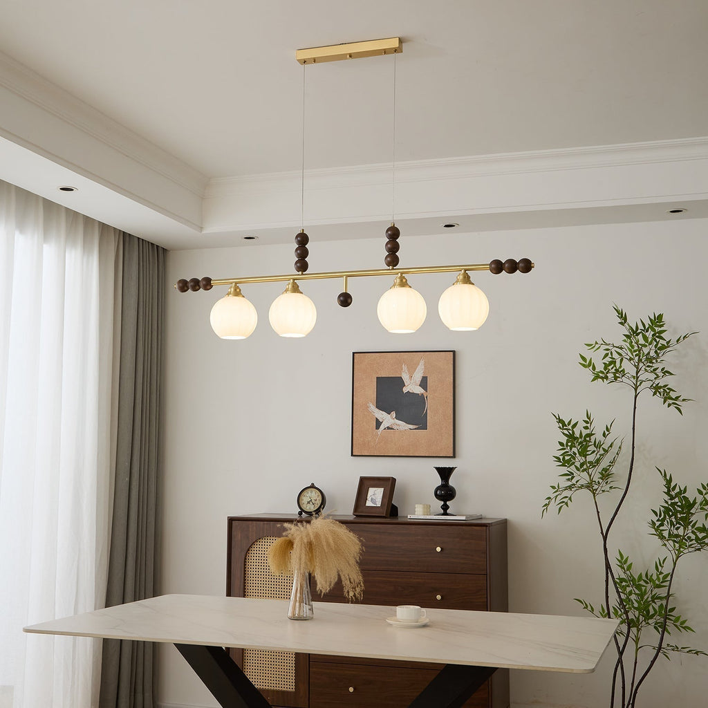 Zerinen Suspension Nordique en Verre et Bois - Neutralighting