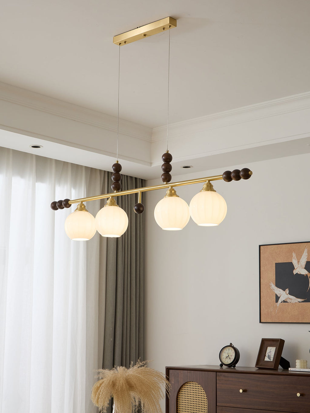 Zerinen Suspension Nordique en Verre et Bois - Neutralighting