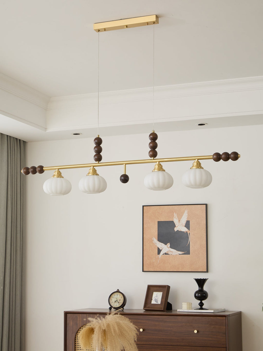 Zerinen Suspension Nordique en Verre et Bois - Neutralighting