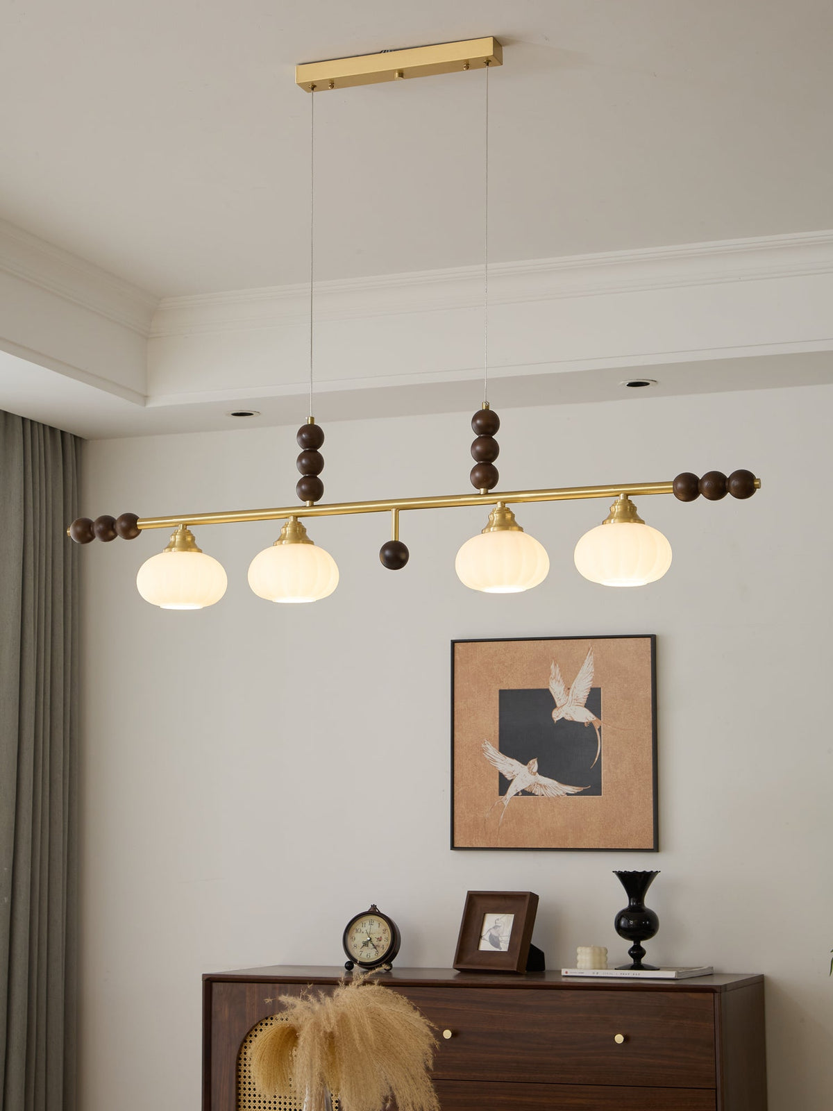 Zerinen Suspension Nordique en Verre et Bois - Neutralighting
