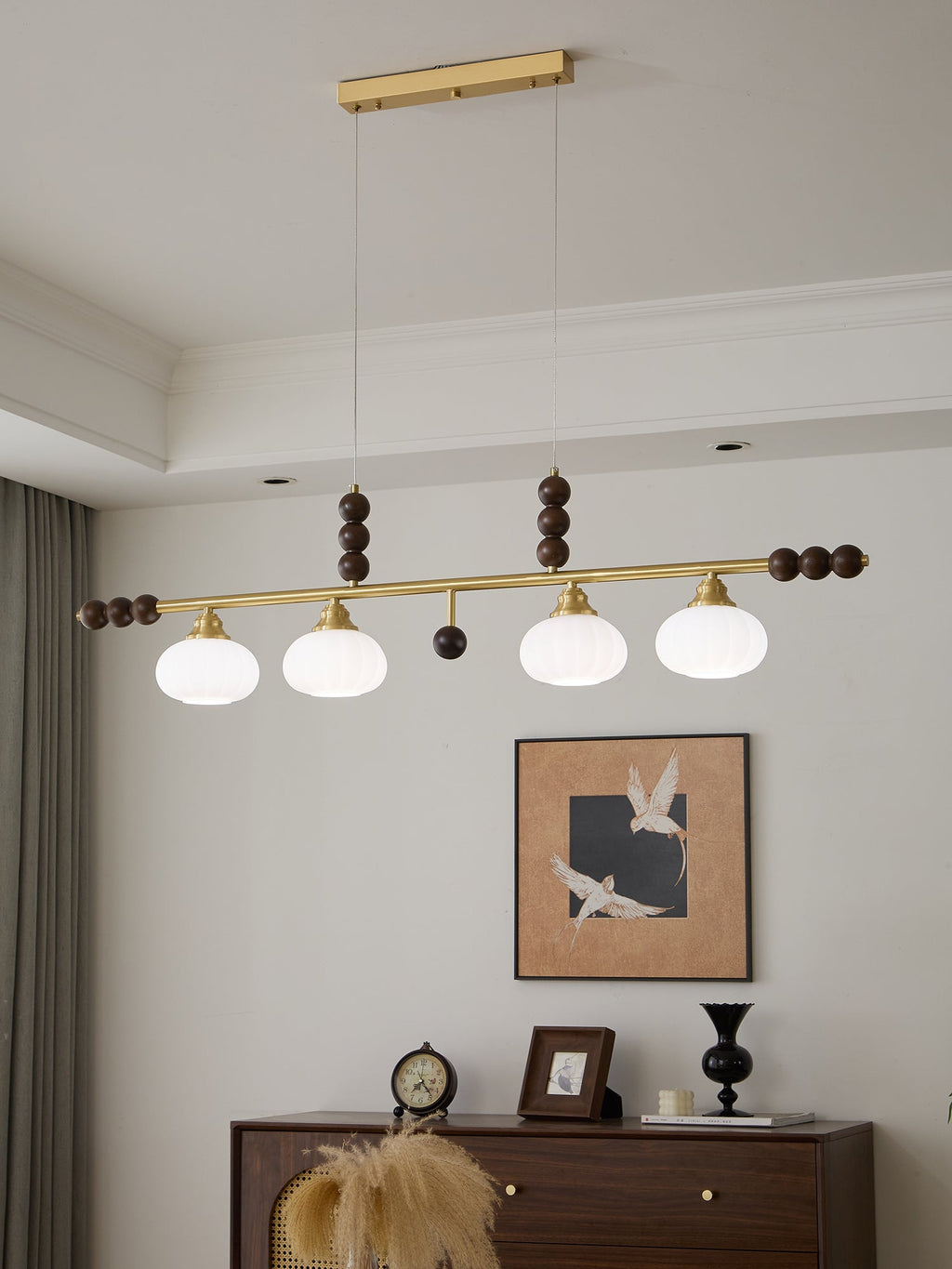 Zerinen Suspension Nordique en Verre et Bois - Neutralighting