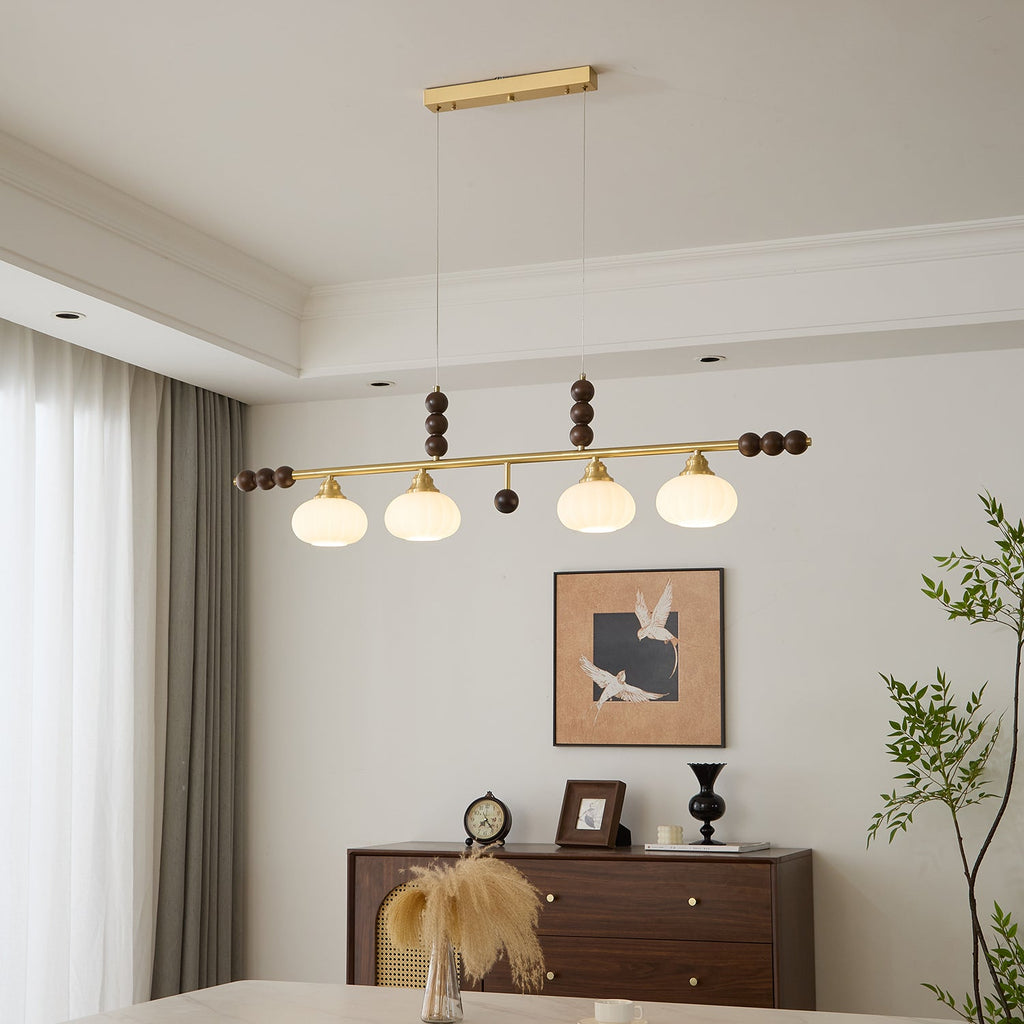 Zerinen Suspension Nordique en Verre et Bois - Neutralighting