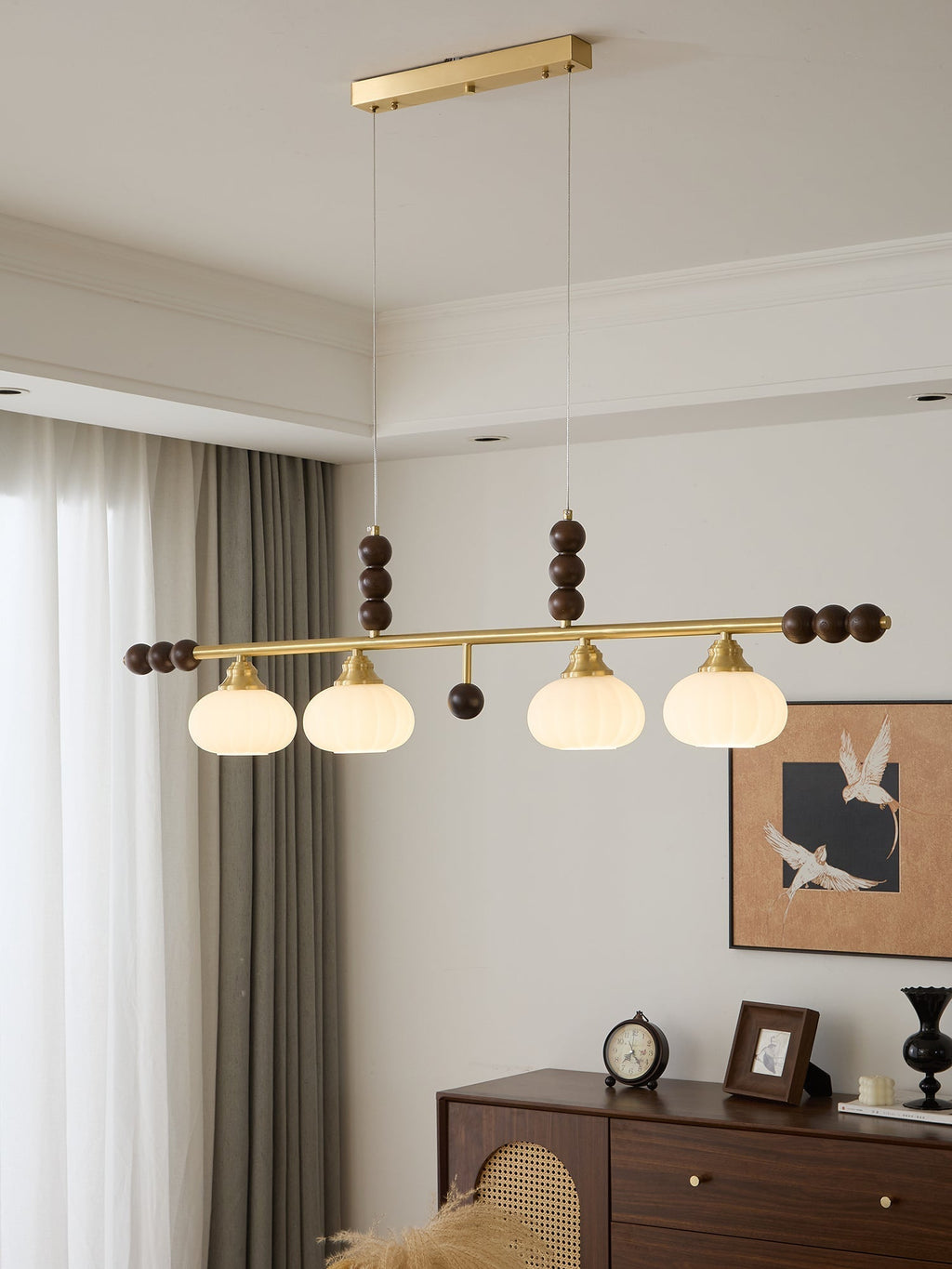 Zerinen Suspension Nordique en Verre et Bois - Neutralighting