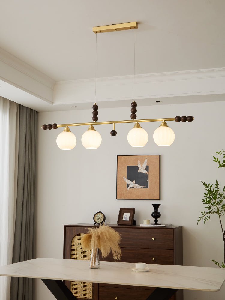 Zerinen Suspension Nordique en Verre et Bois - Neutralighting