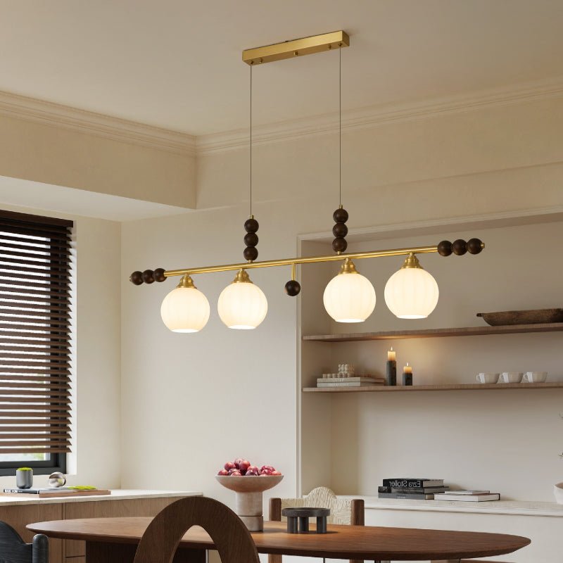 Zerinen Suspension Nordique en Verre et Bois - Neutralighting