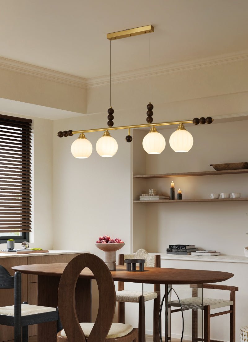 Zerinen Suspension Nordique en Verre et Bois - Neutralighting