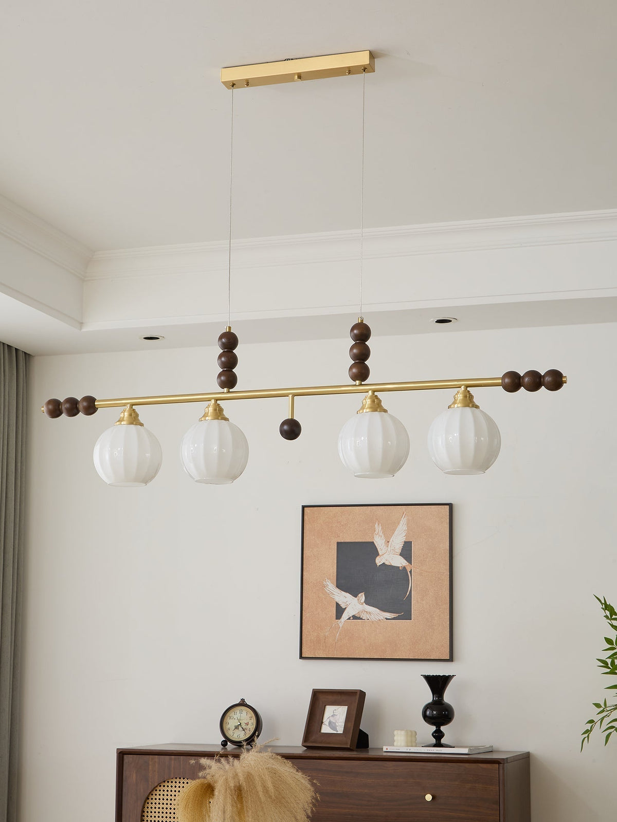 Zerinen Suspension Nordique en Verre et Bois - Neutralighting