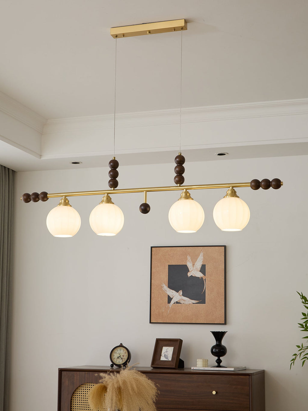 Zerinen Suspension Nordique en Verre et Bois - Neutralighting