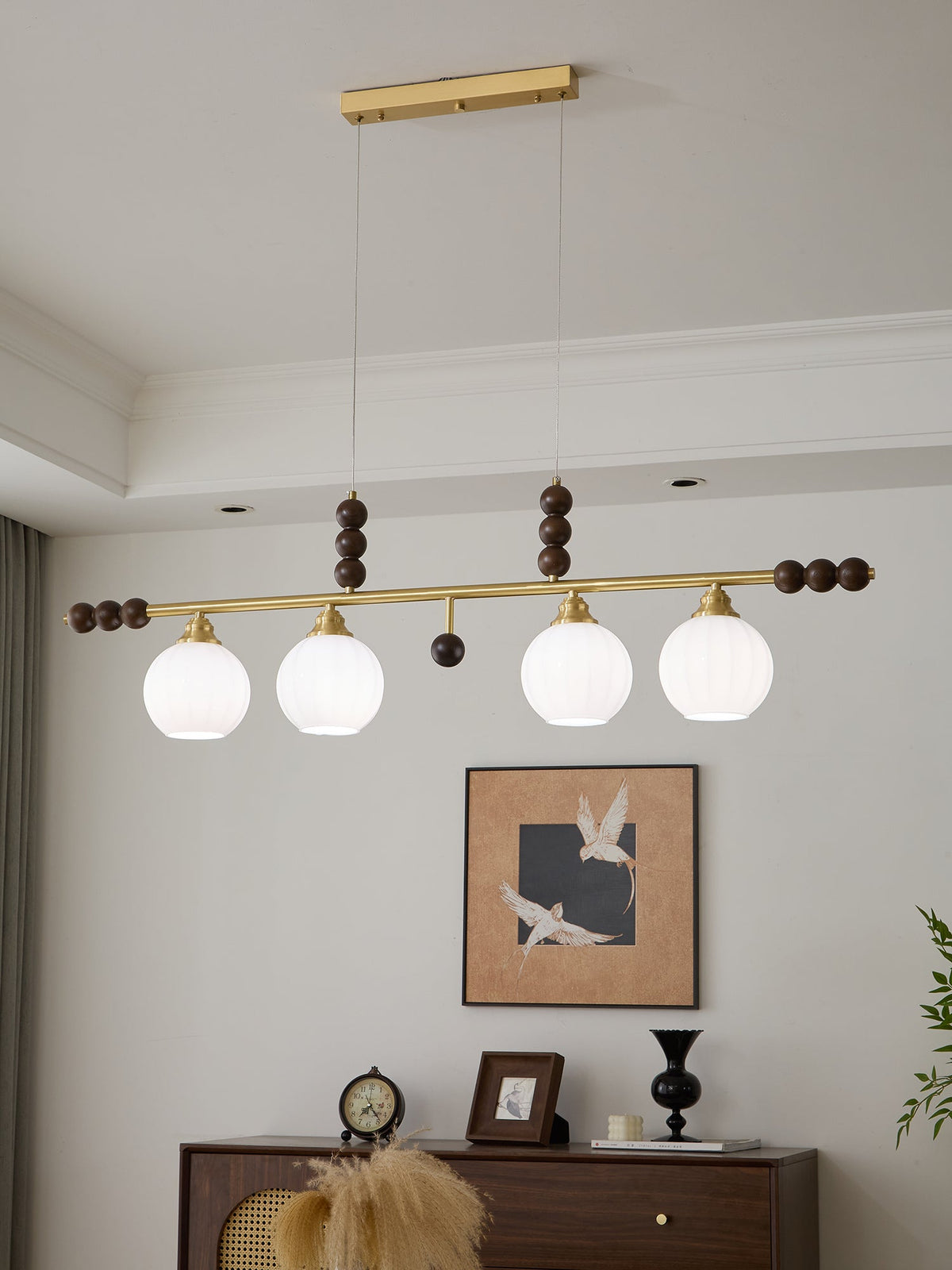 Zerinen Suspension Nordique en Verre et Bois - Neutralighting