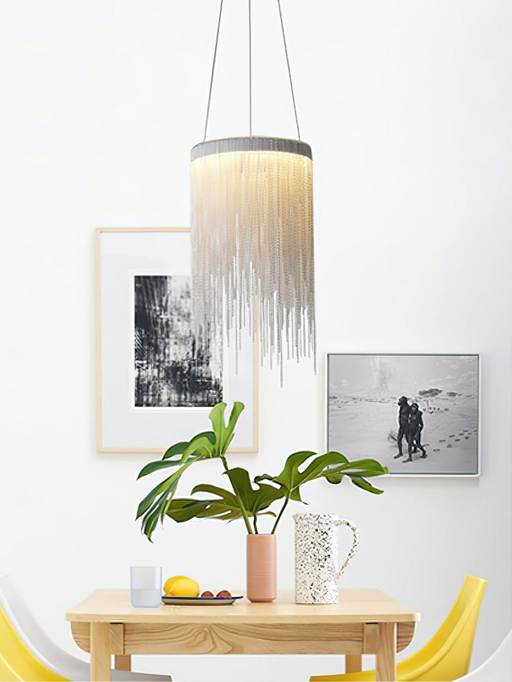 Arsoliel Suspension en Chaîne à Franges de Luxe Postmoderne - Neutralighting