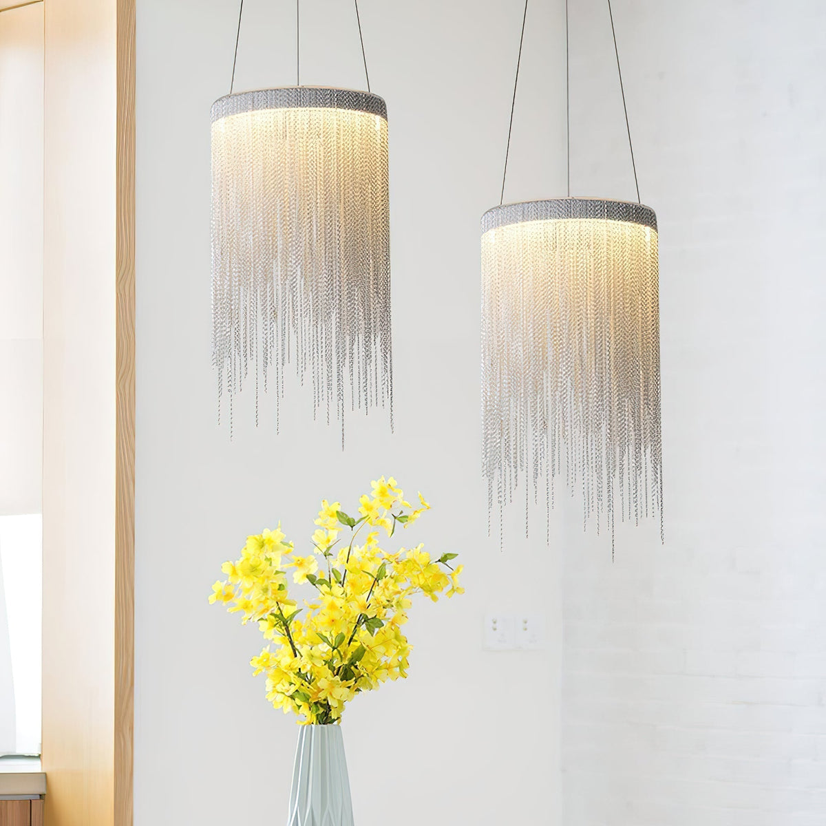 Arsoliel Suspension en Chaîne à Franges de Luxe Postmoderne - Neutralighting