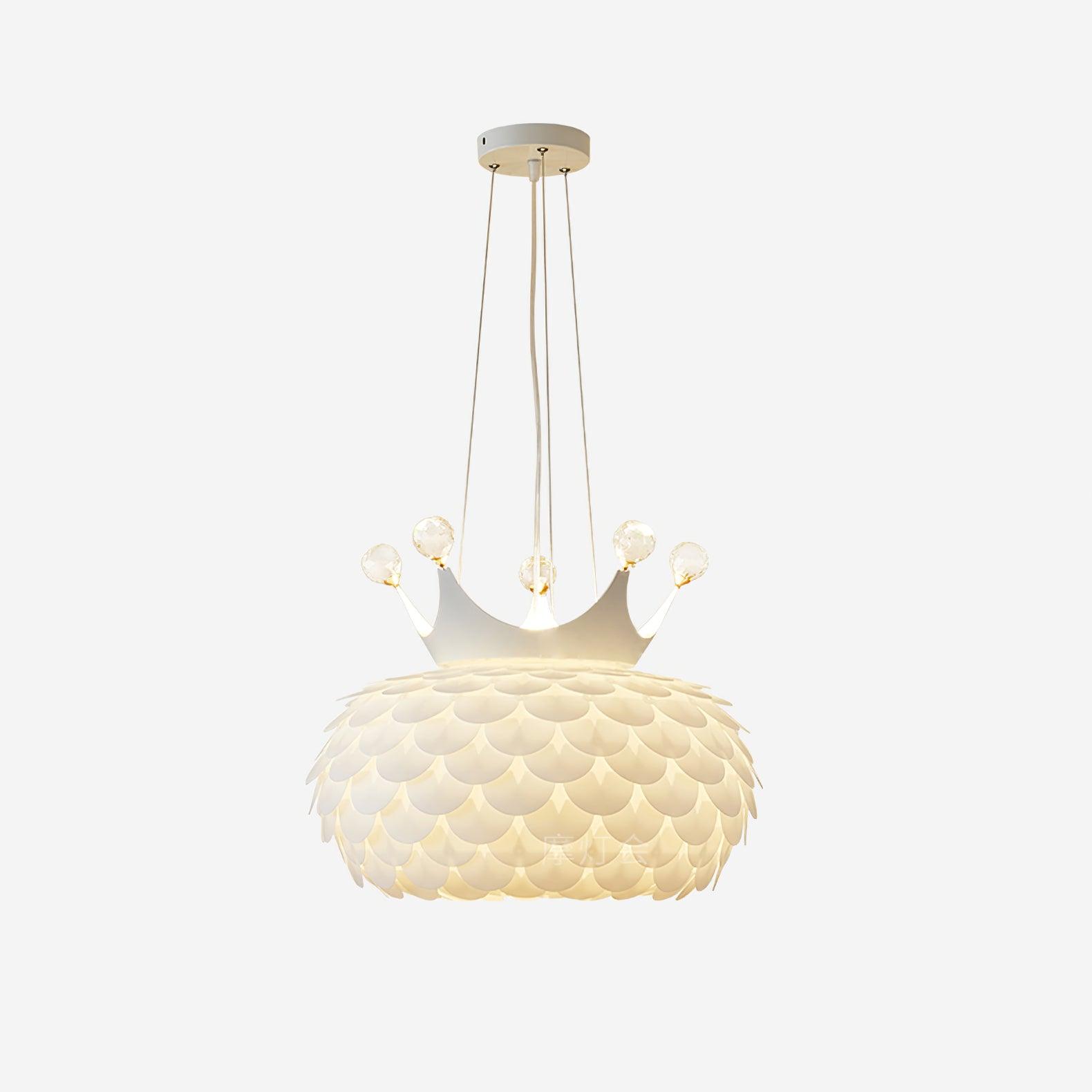 Solara Lampe suspendue en acrylique à couronne festonnée fantaisiste - Neutralighting
