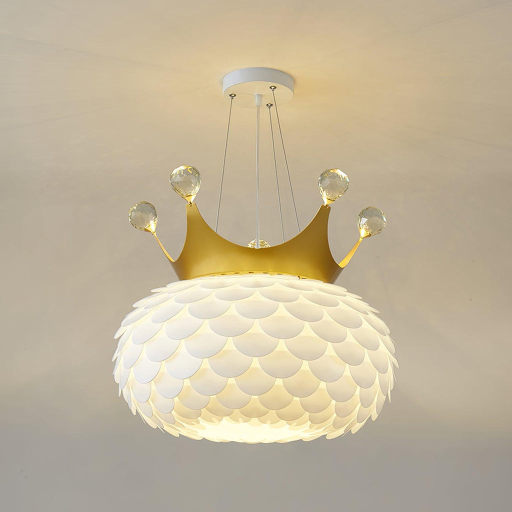 Solara Lampe suspendue en acrylique à couronne festonnée fantaisiste - Neutralighting