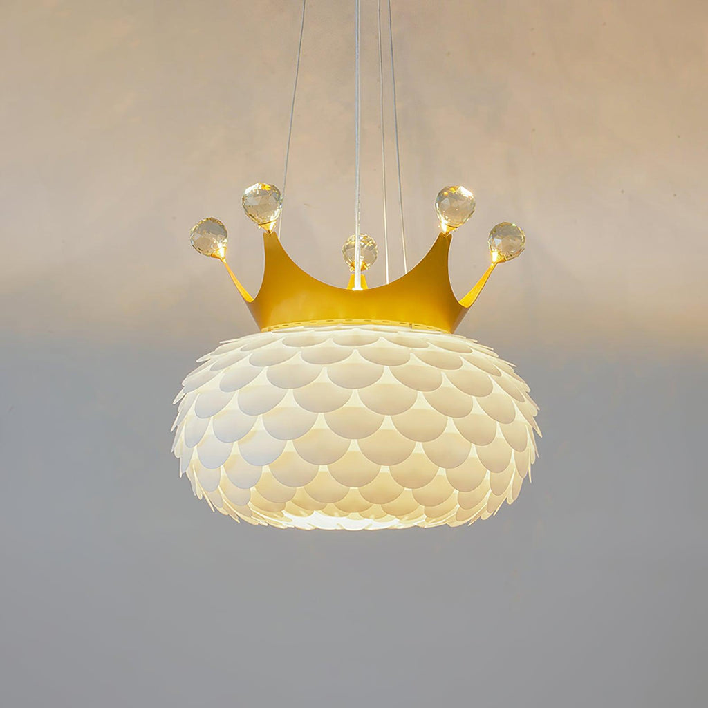 Solara Lampe suspendue en acrylique à couronne festonnée fantaisiste - Neutralighting