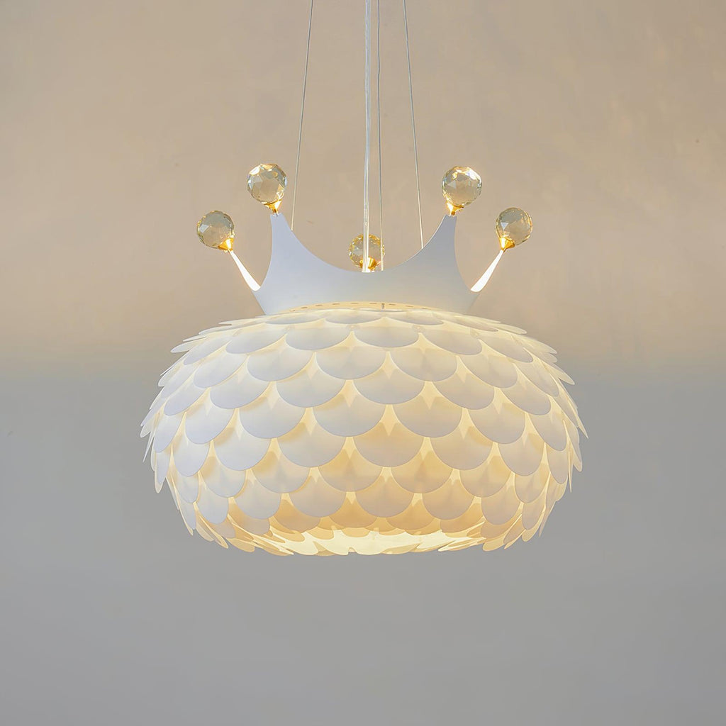 Solara Lampe suspendue en acrylique à couronne festonnée fantaisiste - Neutralighting