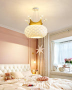 Solara Lampe suspendue en acrylique à couronne festonnée fantaisiste - Neutralighting