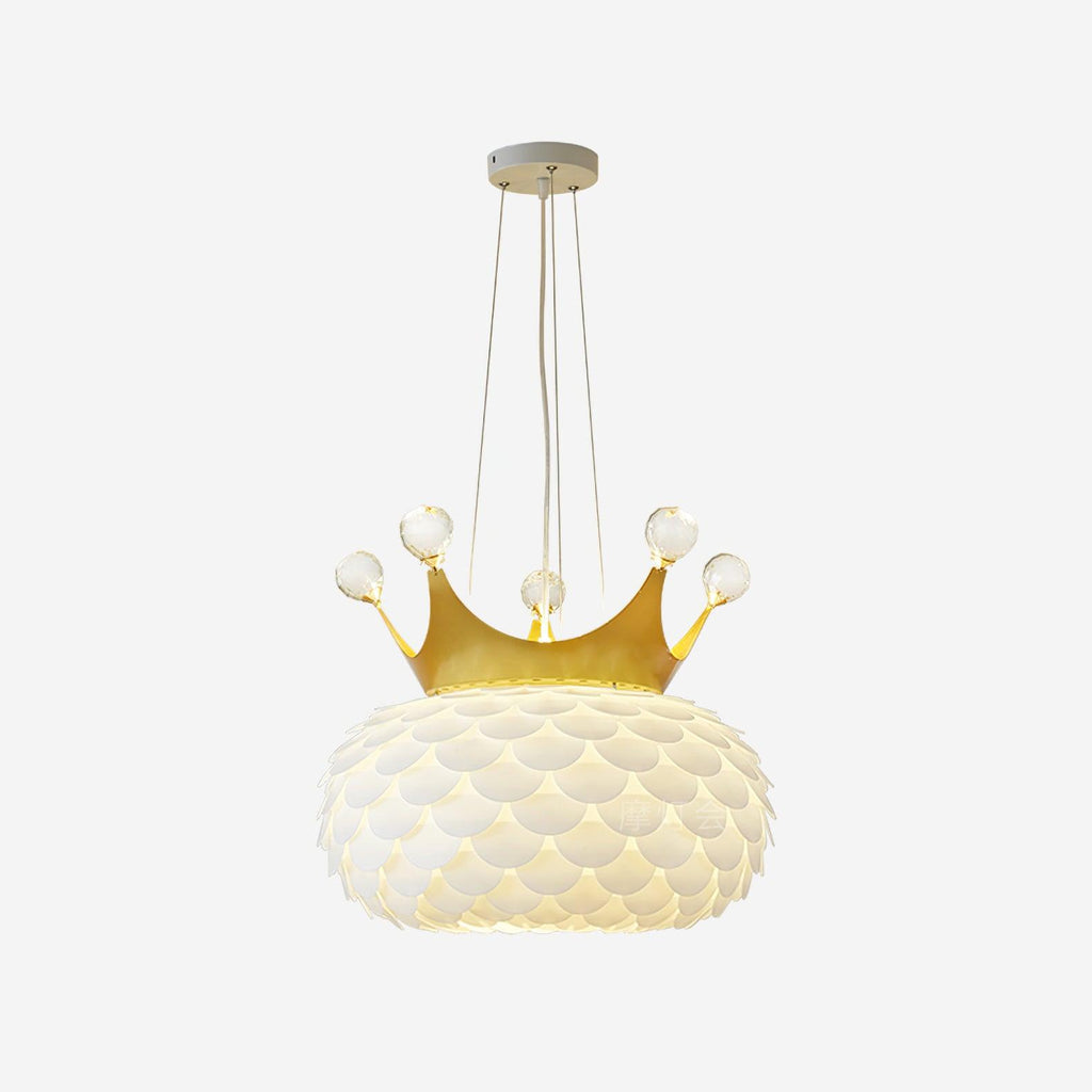 Solara Lampe suspendue en acrylique à couronne festonnée fantaisiste - Neutralighting