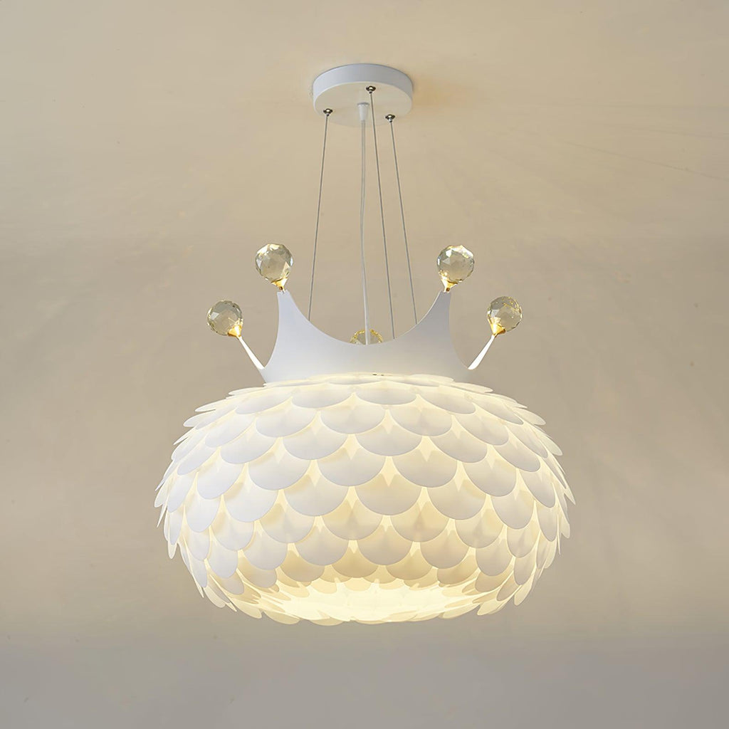 Solara Lampe suspendue en acrylique à couronne festonnée fantaisiste - Neutralighting