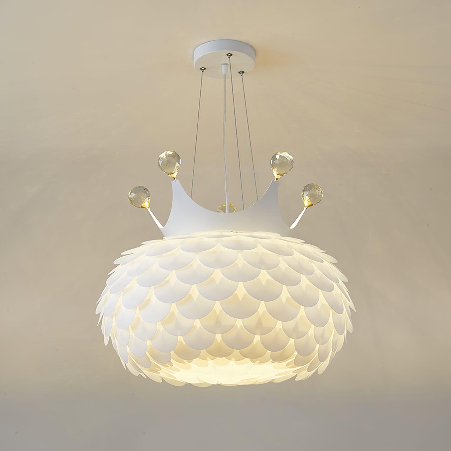Solara Lampe suspendue en acrylique à couronne festonnée fantaisiste - Neutralighting