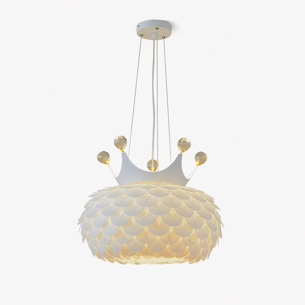 Solara Lampe suspendue en acrylique à couronne festonnée fantaisiste - Neutralighting