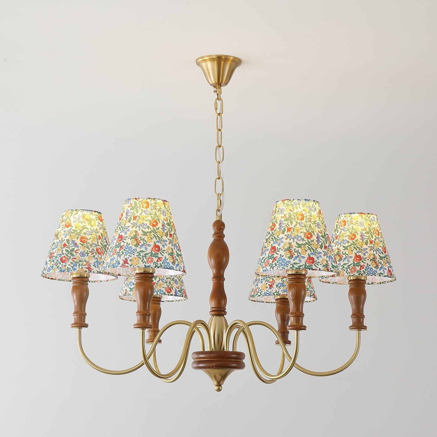 Florinda Lustre Abat-jour Tissu Floral - Neutralighting