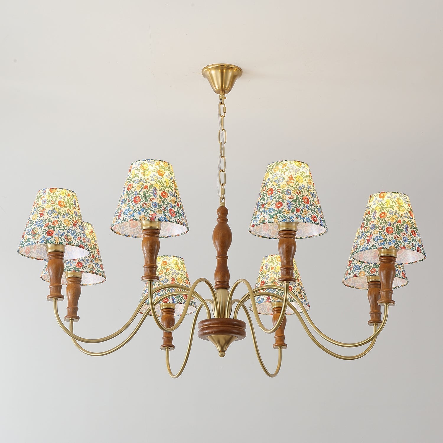 Florinda Lustre Abat-jour Tissu Floral - Neutralighting