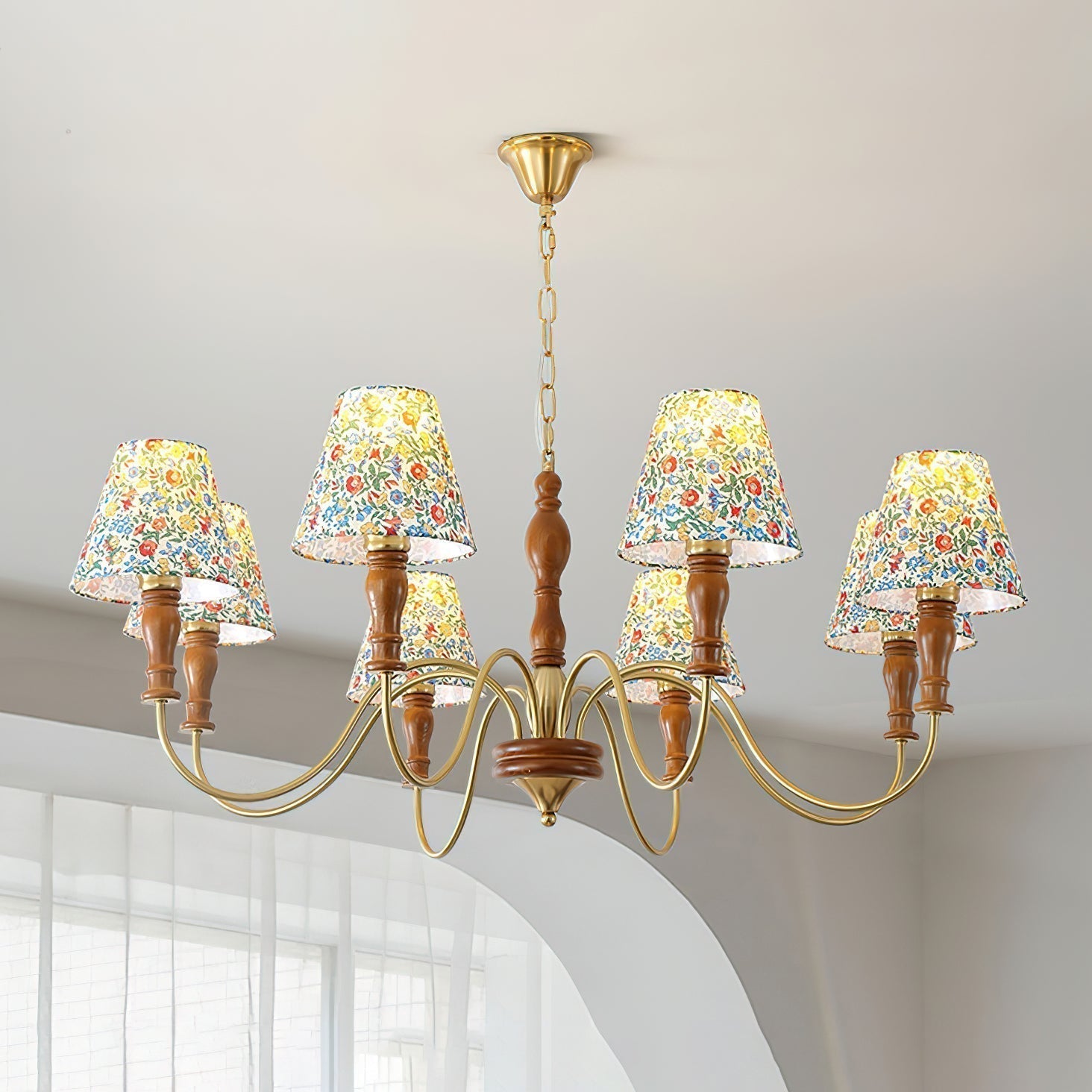 Cassian Lustre Fleur en Tissu - Neutralighting