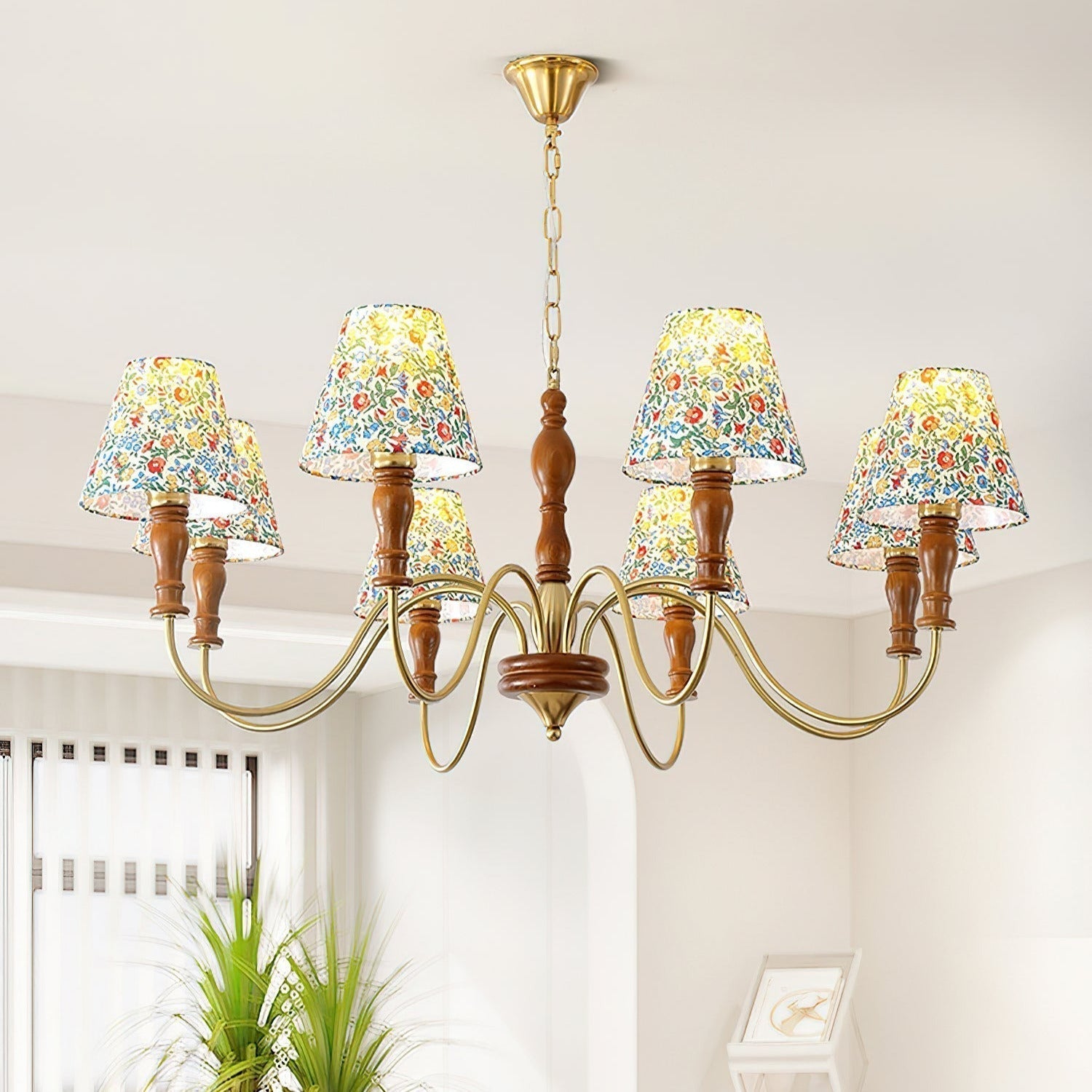 Cassian Lustre Fleur en Tissu - Neutralighting