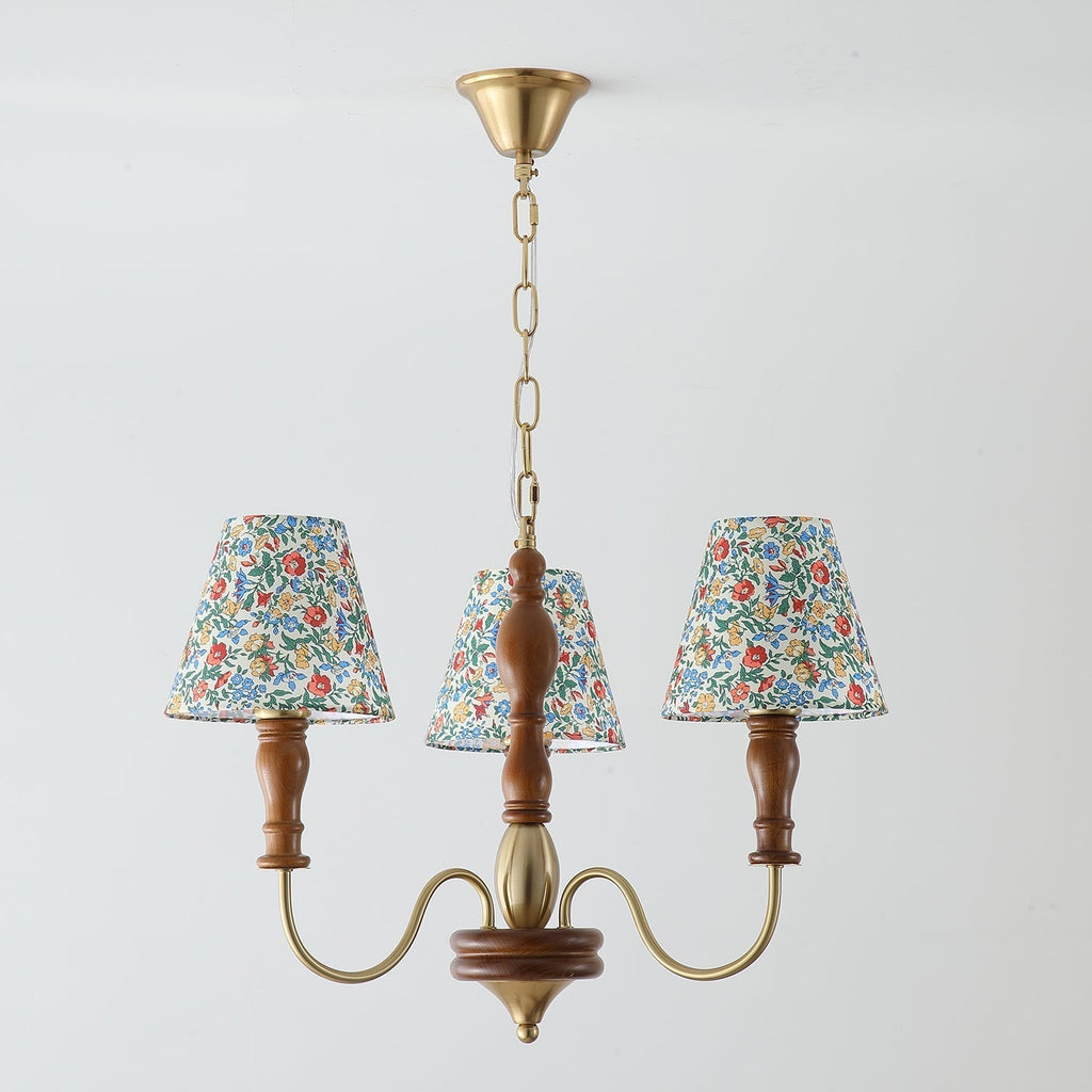 Florinda Lustre Abat-jour Tissu Floral - Neutralighting