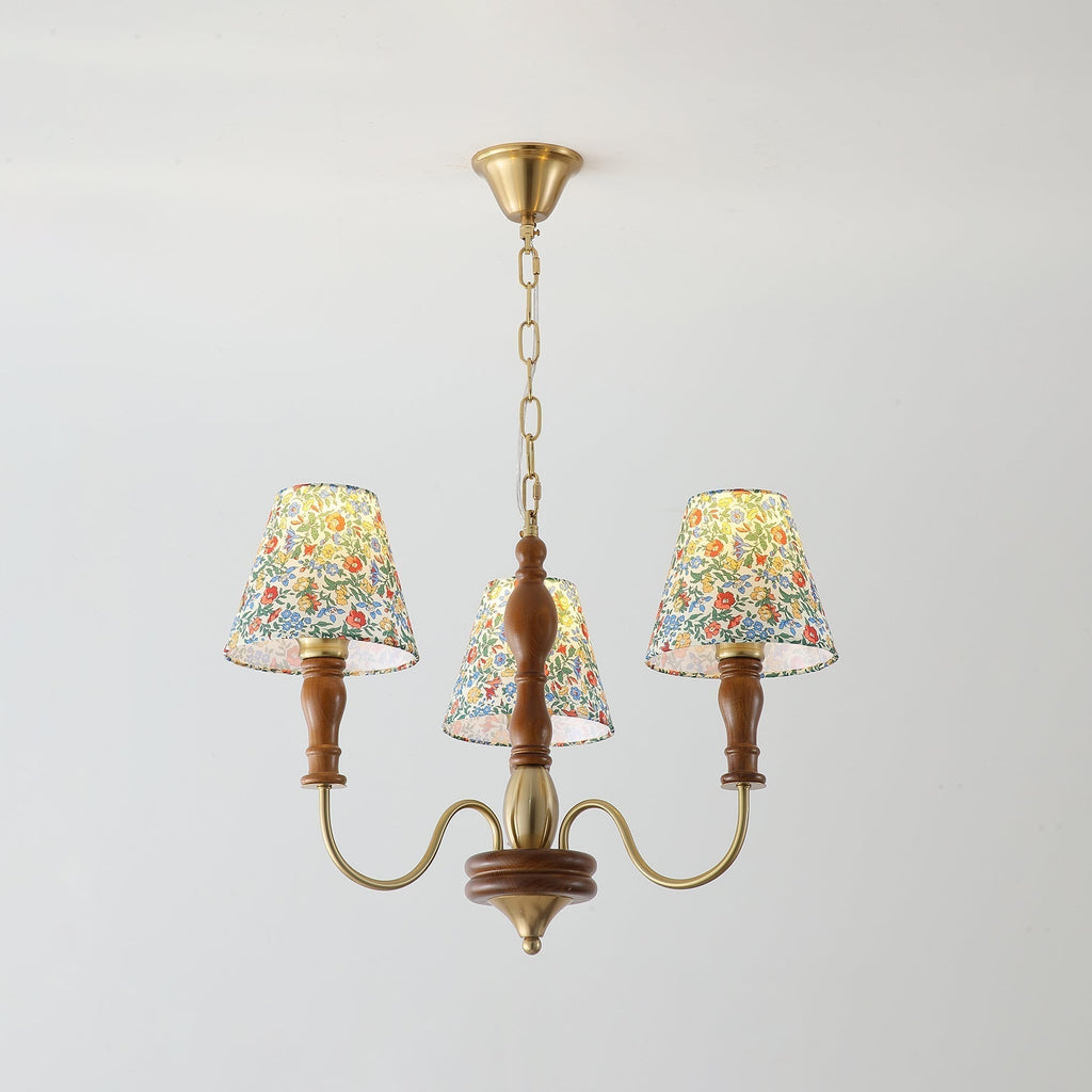 Florinda Lustre Abat-jour Tissu Floral - Neutralighting