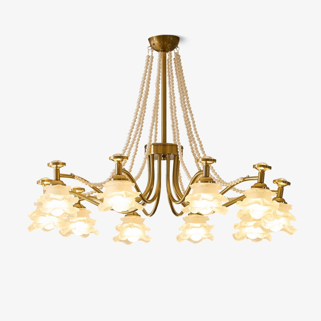 Cotalisra Chandelier Premium Élégance Verre Rose - Neutralighting