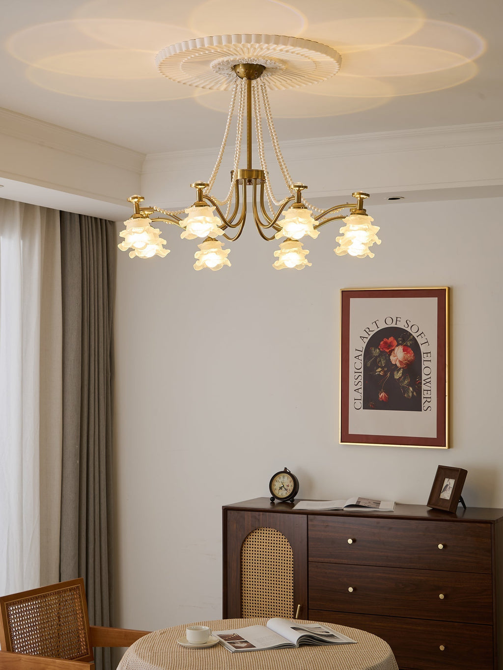 Cotalisra Chandelier Premium Élégance Verre Rose - Neutralighting