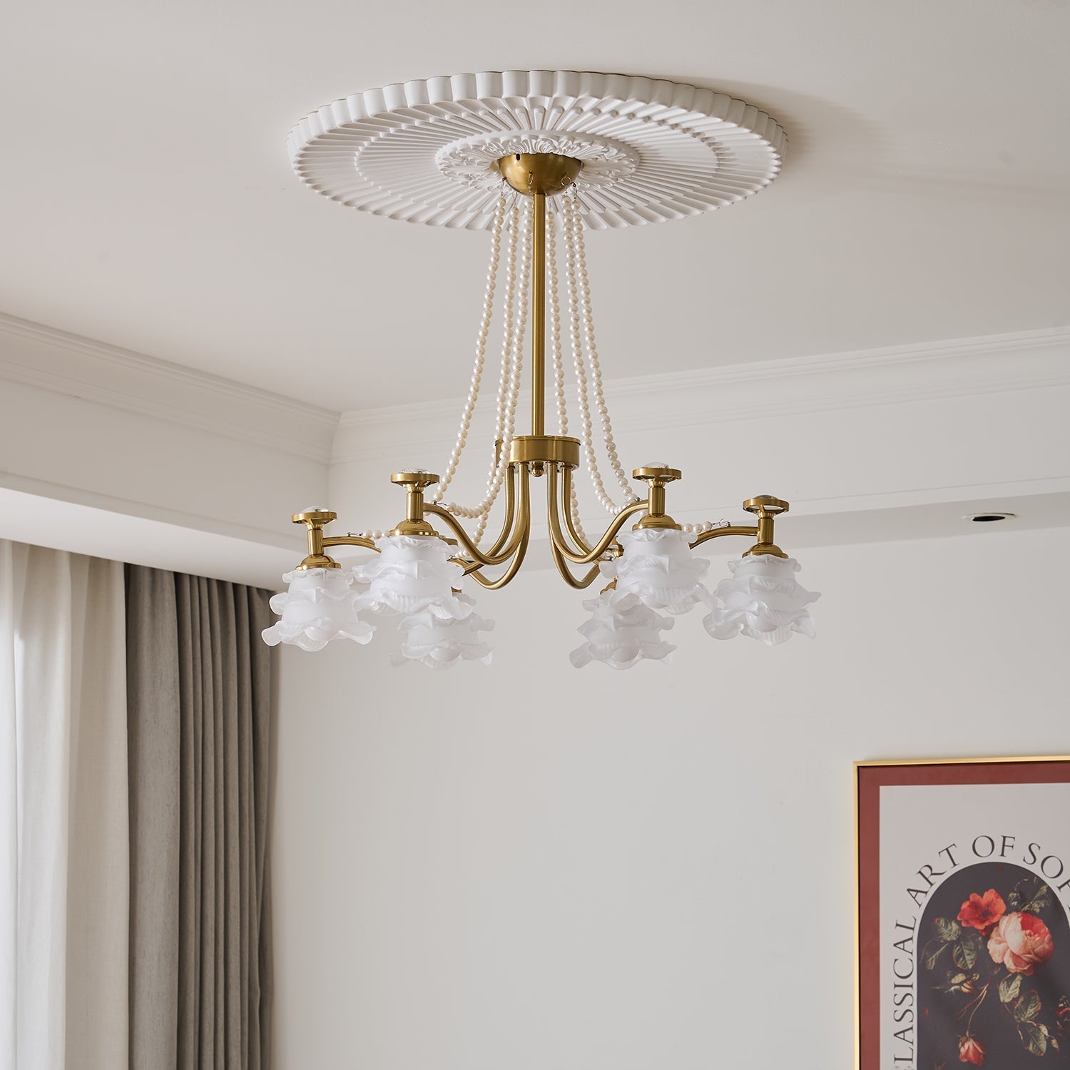 Cotalisra Chandelier Premium Élégance Verre Rose - Neutralighting
