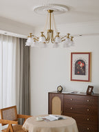 Cotalisra Chandelier Premium Élégance Verre Rose - Neutralighting