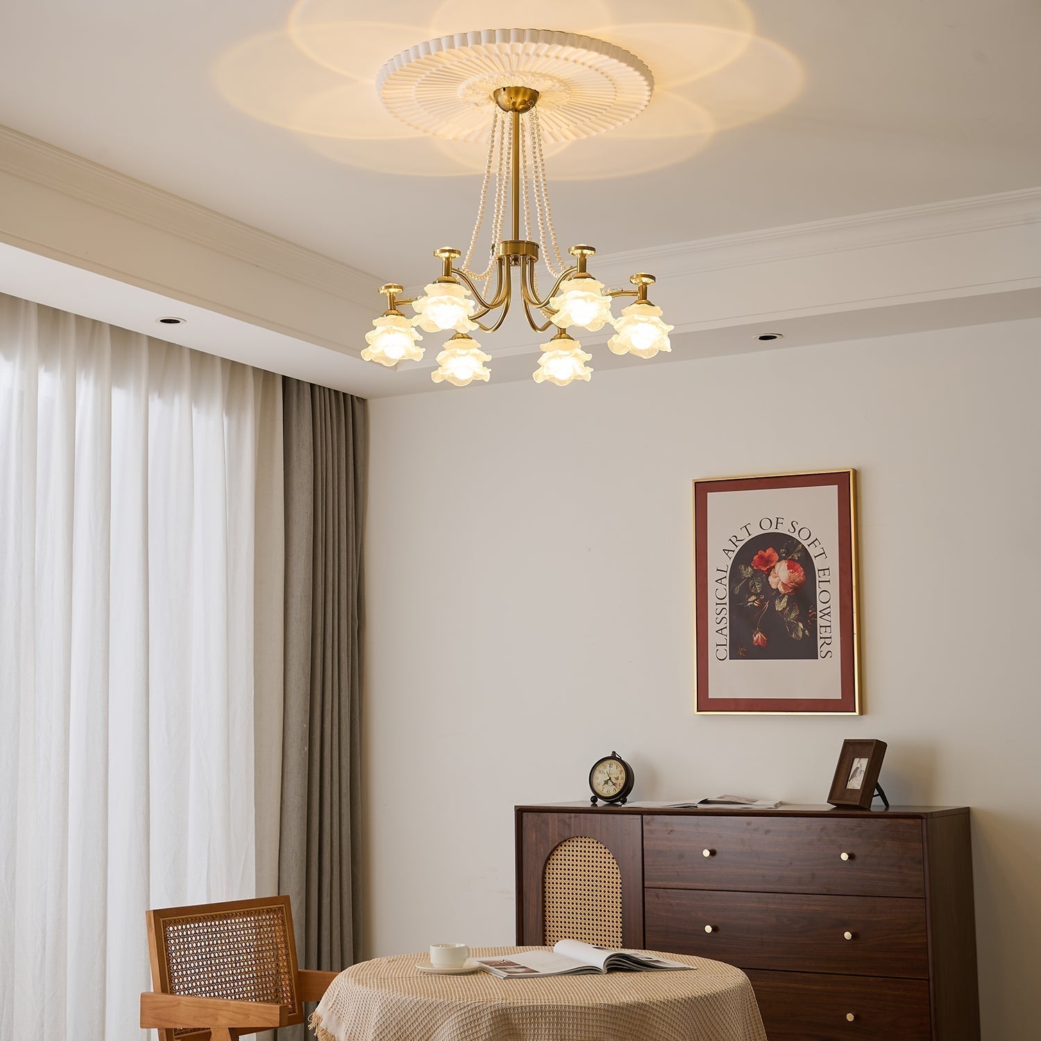 Cotalisra Chandelier Premium Élégance Verre Rose - Neutralighting