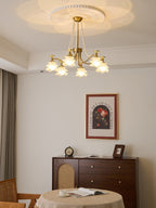 Cotalisra Chandelier Premium Élégance Verre Rose - Neutralighting