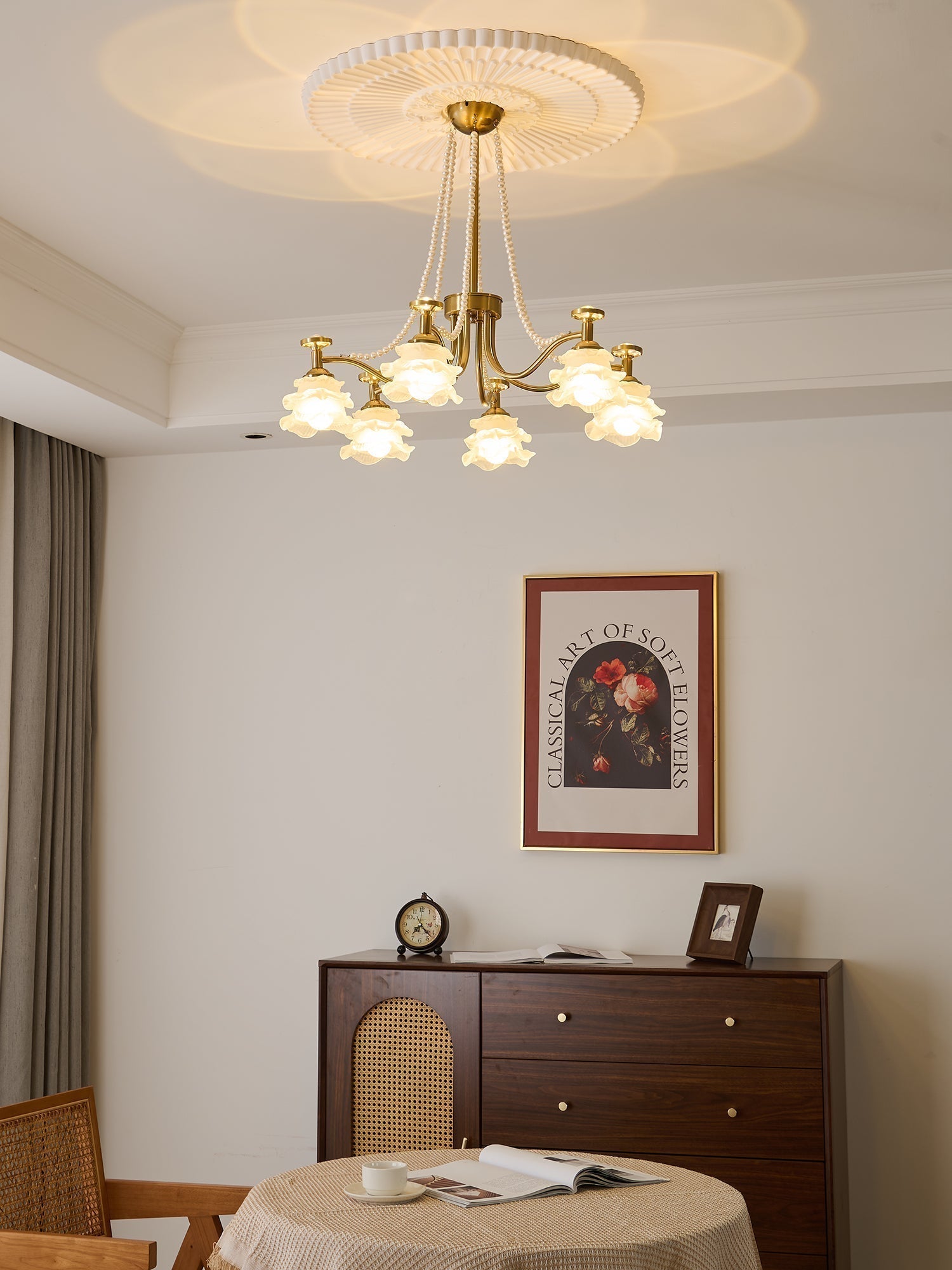 Cotalisra Chandelier Premium Élégance Verre Rose - Neutralighting