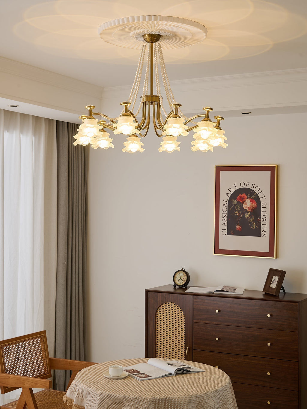 Cotalisra Chandelier Premium Élégance Verre Rose - Neutralighting