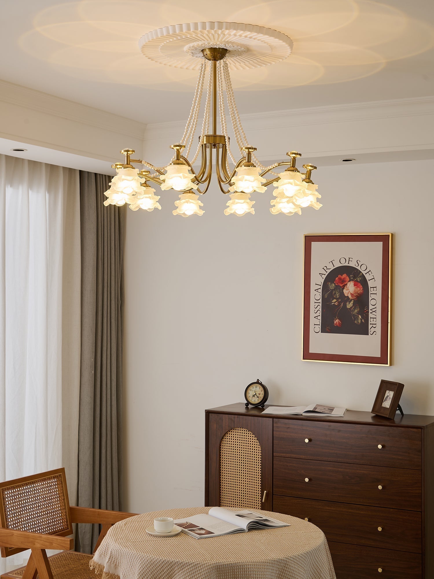 Cotalisra Chandelier Premium Élégance Verre Rose - Neutralighting