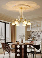 Cotalisra Chandelier Premium Élégance Verre Rose - Neutralighting