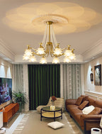 Cotalisra Chandelier Premium Élégance Verre Rose - Neutralighting