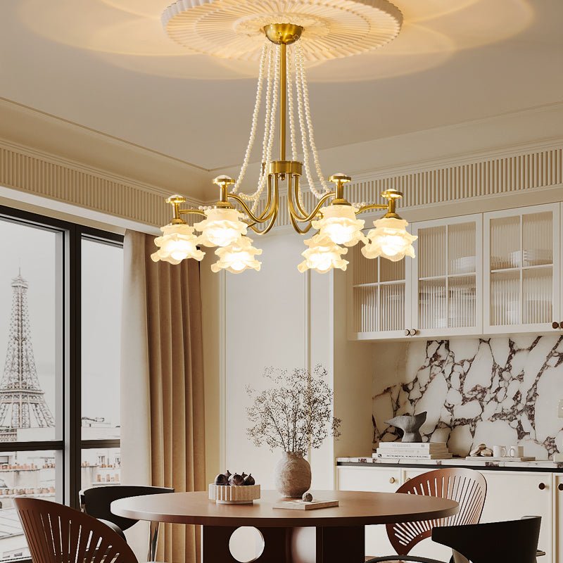 Cotalisra Chandelier Premium Élégance Verre Rose - Neutralighting