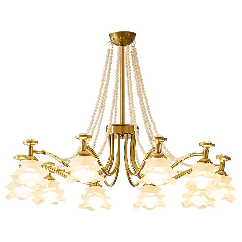 Cotalisra Chandelier Premium Élégance Verre Rose - Neutralighting